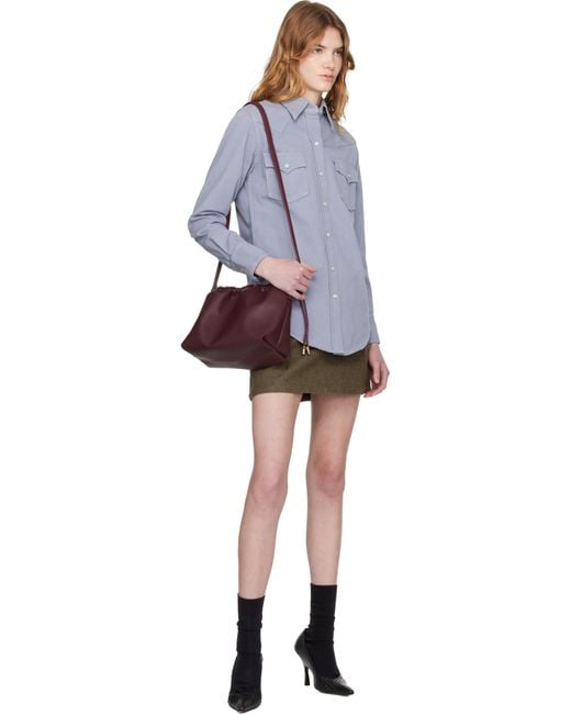 A.P.C. Black Burgundy Ninon Bag