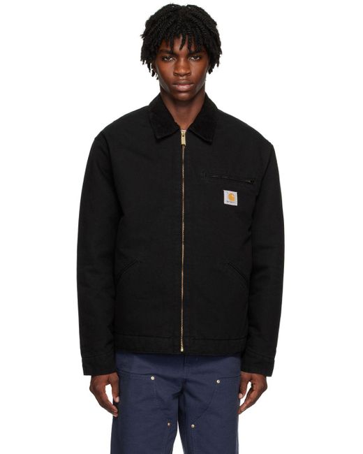 mens black carhartt detroit jacket
