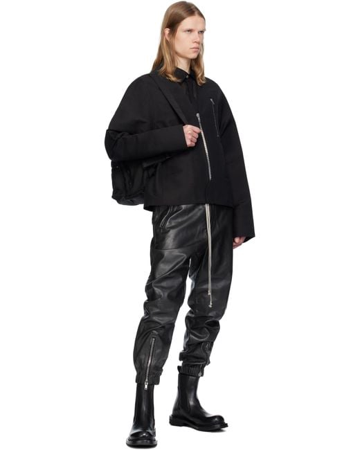 メンズ Rick Owens ブラック Hollywood Cyclops ビートルブーツ Black