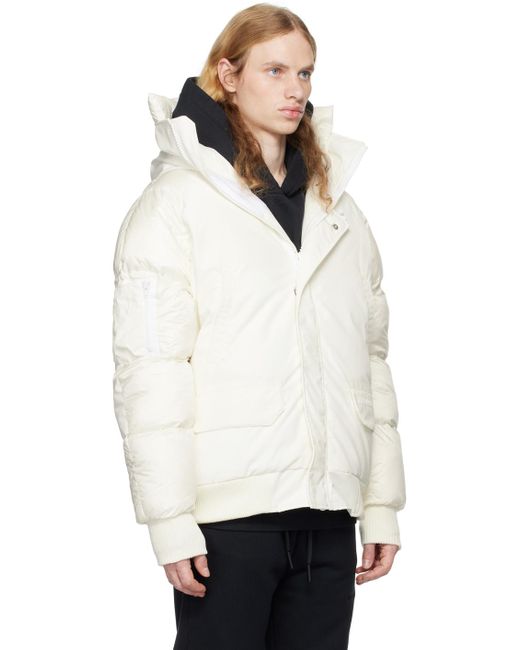 Canada Goose White 'Paradigm' Chilliwack Bomber Down Jacket for men