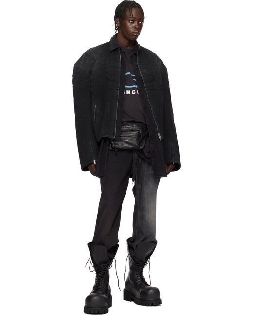 【 BALENCIAGA 】BBモノグラム ベルトバッグ メンズ Balenciaga ブラック Bb モノグラム ベルトバッグ