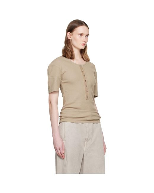 Lemaire Natural Fitted Henley