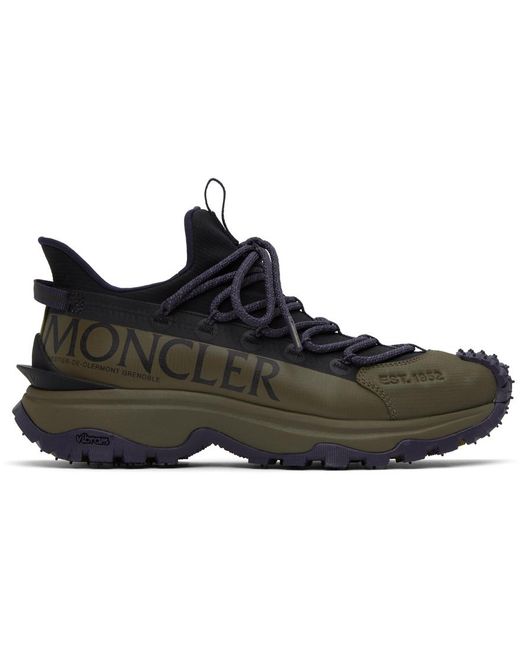 Moncler Black Khaki Trailgrip Lite 2 Sneakers for men