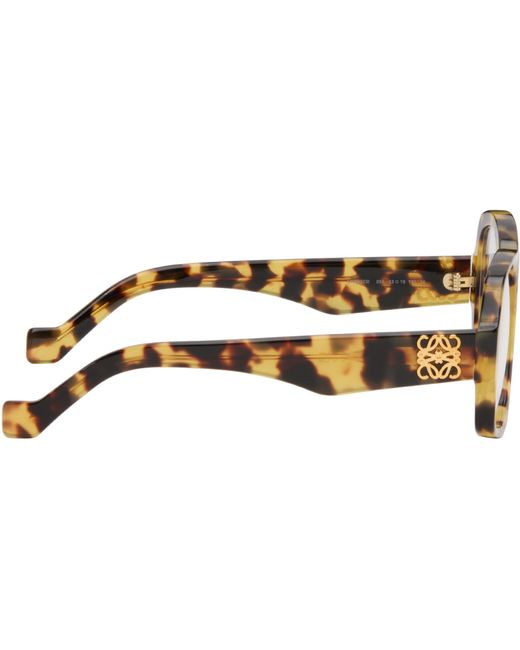 Lunettes Jaune Et Brun À Anagrammes Loewe pour homme en coloris Black