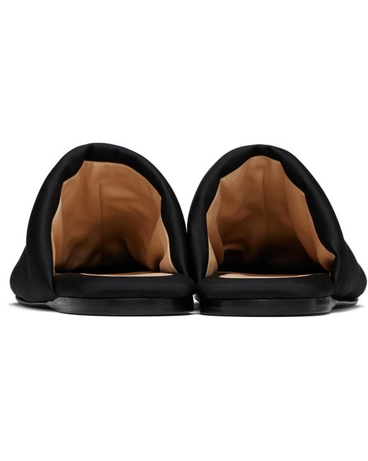 Carven Black Garnier Padded Slippers