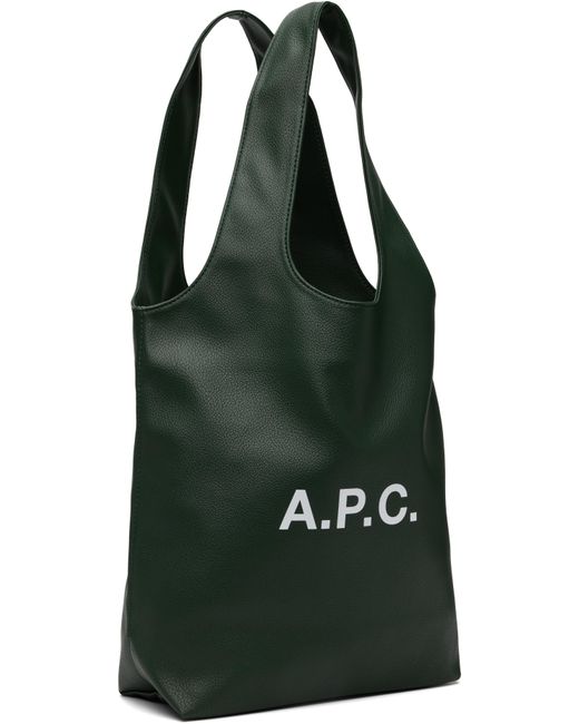 A.P.C. グリーン スモール Ninon トートバッグ Black
