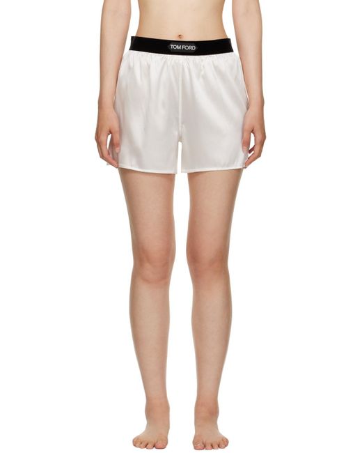 Tom Ford White Vented Shorts
