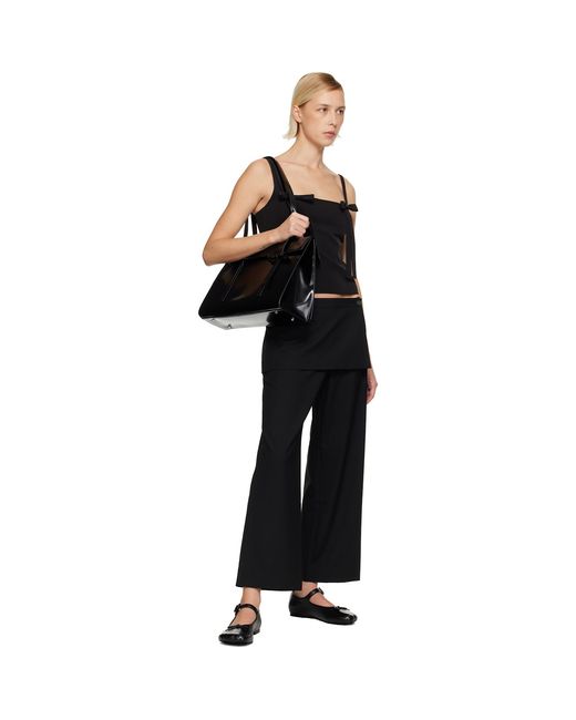 Sandy Liang Black Amelie Tank Top