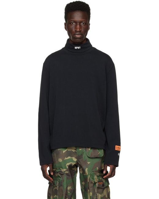 Heron Preston Black 'hpny' Turtleneck for men