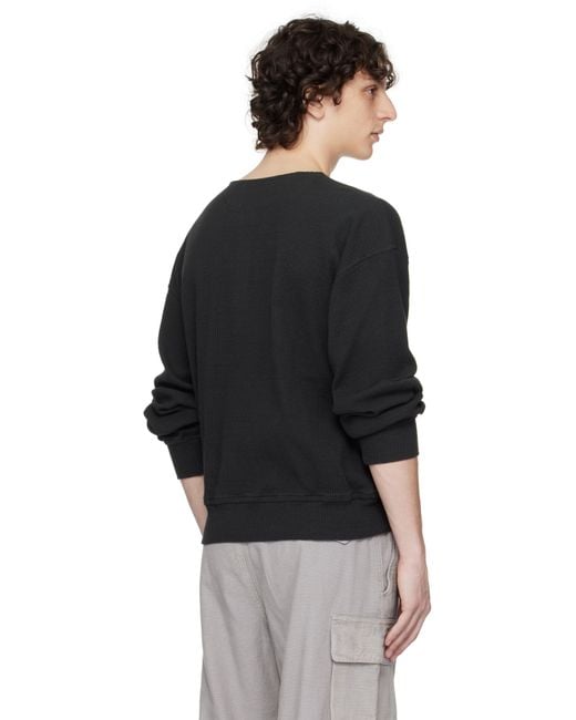 【関税込み】OUR LEGACY ブラック Ballon ヘンリーネック メンズ Our Legacy ブラック Ballon ヘンリーネック ブラック | Lyst