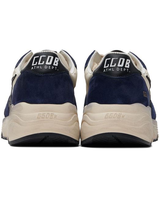 Golden Goose Deluxe Brand Blue Navy & Off-white Dad-star Sneakers for men