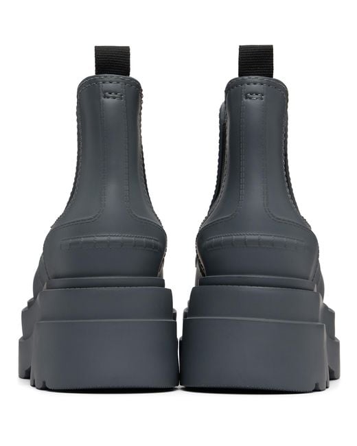 Alexander Wang Black Carter Platform Rain Boots