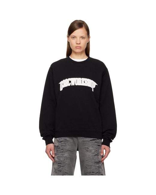 032c Black One Dollar Bill Sweater