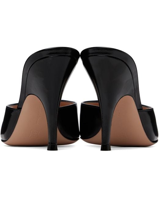 Gianvito Rossi Black Sofia Mule 95 Heeled Sandals