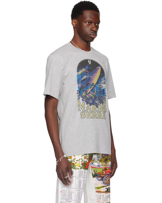 MARINE SERRE Multicolor Printed T-Shirt for men