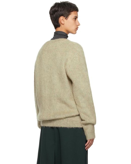 Pull en tricot brossé Lemaire en coloris Natural