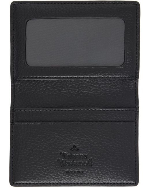 Vivienne Westwood Black Hardware Bifold Card Holder