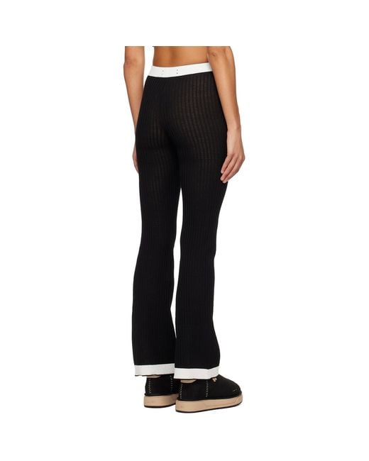 Amiri Black Flared Lounge Pants