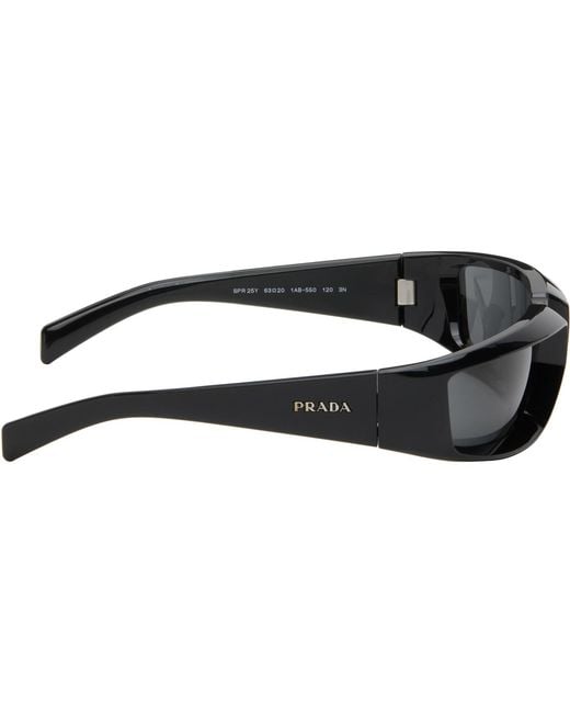 Prada Black Pr 25Ys Sunglasses for men