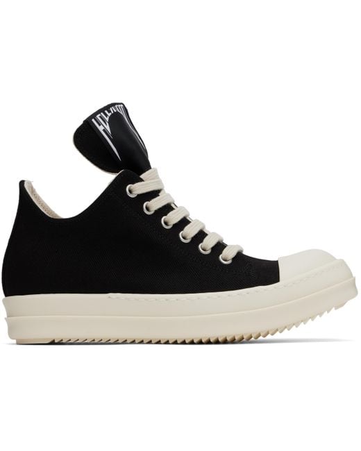 【Rick Owens】 ブラック Hollywood カーフレザー スニーカー RICK OWENS - SHOES - Rick Owens