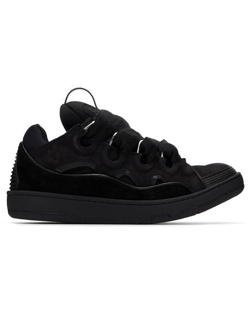 Lanvin Black Curb Sneakers