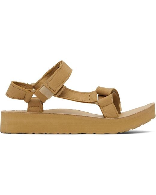 teva midform universal leather desert sand