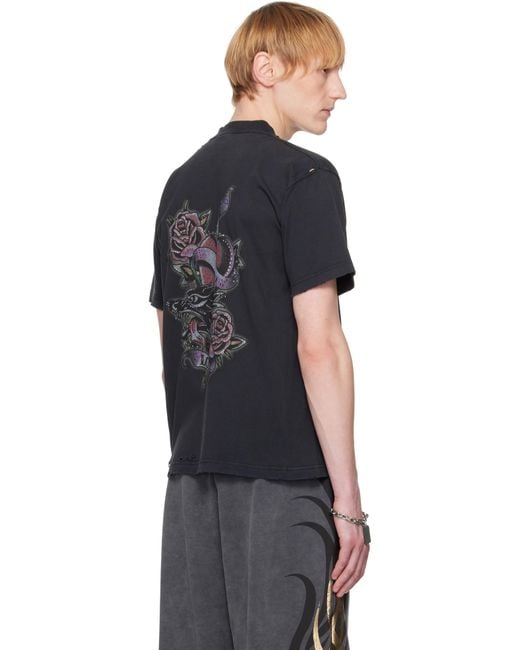 【関税込み】Balenciaga ブラック Tacky Tatoo Tシャツ Balenciaga Tacky Tatoo T-Shirt in Black for Men | Lyst