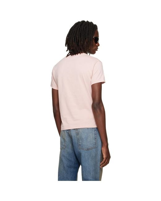 Acne Multicolor Embroidered-Logo T-Shirt for men