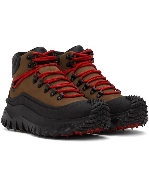 Moncler Brown & Black Trailgrip Gtx Boots for men