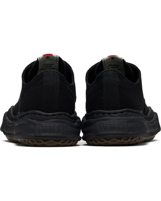 Maison Mihara Yasuhiro Black Peterson Og Sole Canvas Low-Top Sneakers for men