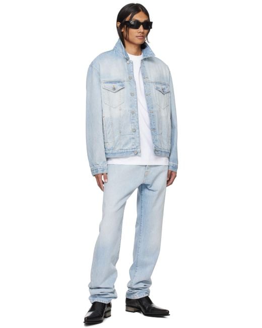 ジャケット・アウター GARMENT DYED ADJUSTABLE sublations VTMNTS Embroide Denim Jacket in Blue for Men | Lyst UK