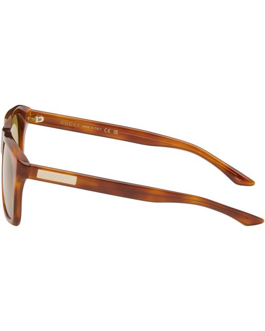 Gucci Black Institutional Logo Sunglasses for men