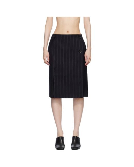 Co. Black Wrap Miniskirt