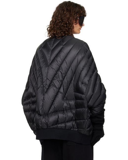 Rick Owens Black Moncler + Radiance Peter Bomber Jacket