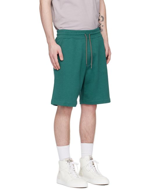 Vivienne Westwood Green Blue Action Man Shorts for men