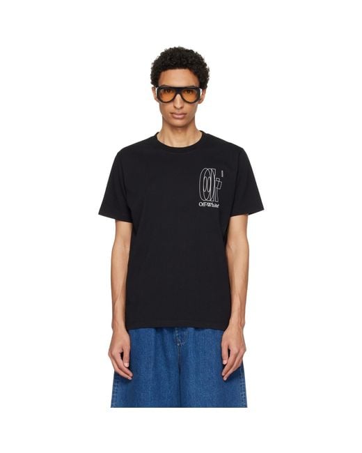 Off-White c/o Virgil Abloh Black Big Double Arrow Slim T-Shirt for men