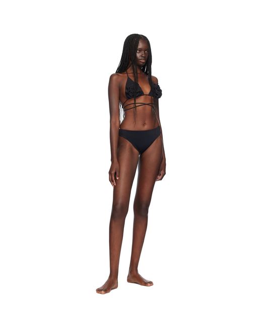 Magda Butrym Black High Leg Bikini Bottom
