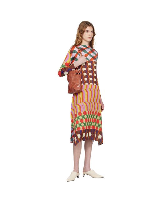 Pleats Please Issey Miyake Black Harmony Midi Dress