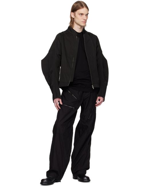Julius Black Flight Buggy Cargo Pants for men