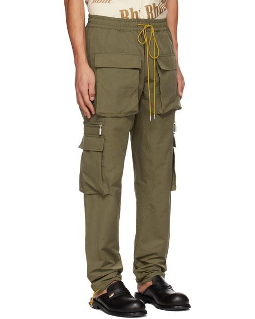 Rhude Ssense Exclusive Green Classic Cargo Pants for men