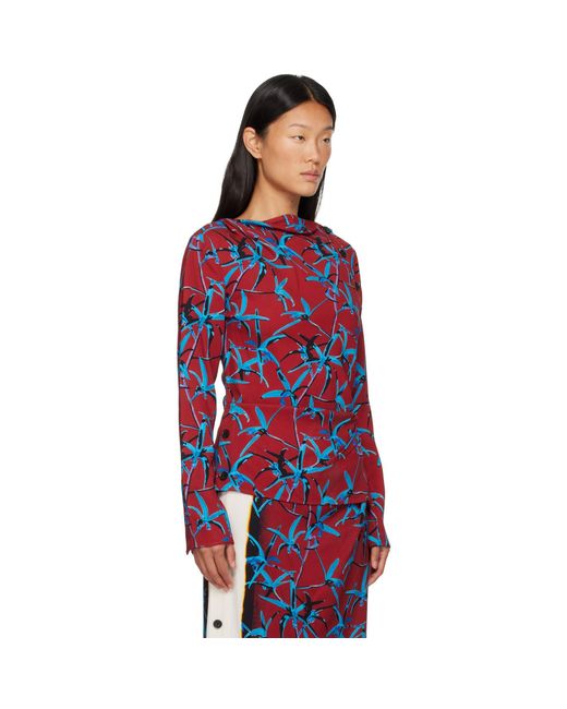 Proenza Schouler Red Anais Top