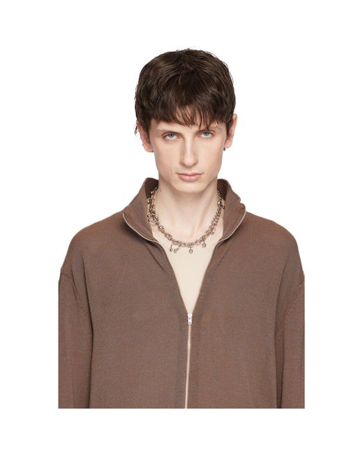 Justine Clenquet Metallic Holly Necklace for men