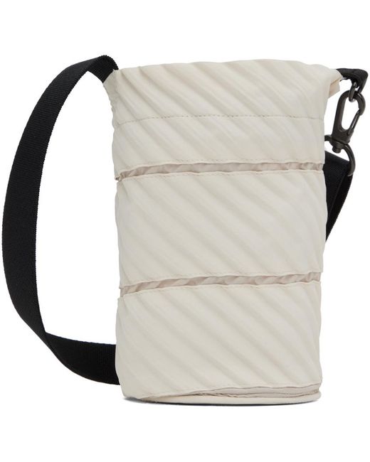 Homme Plissé Issey Miyake Natural Homme Plissé Issey Miyake Off-white Pottery Pouch for men