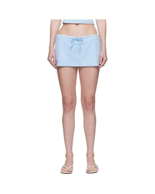 GUIZIO Blue Dani Terry Mini Skort