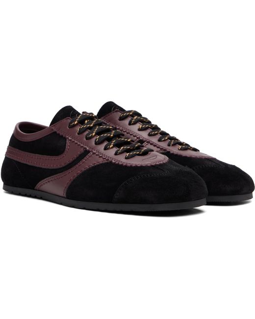 Dries Van Noten Black Suede Sneakers for men
