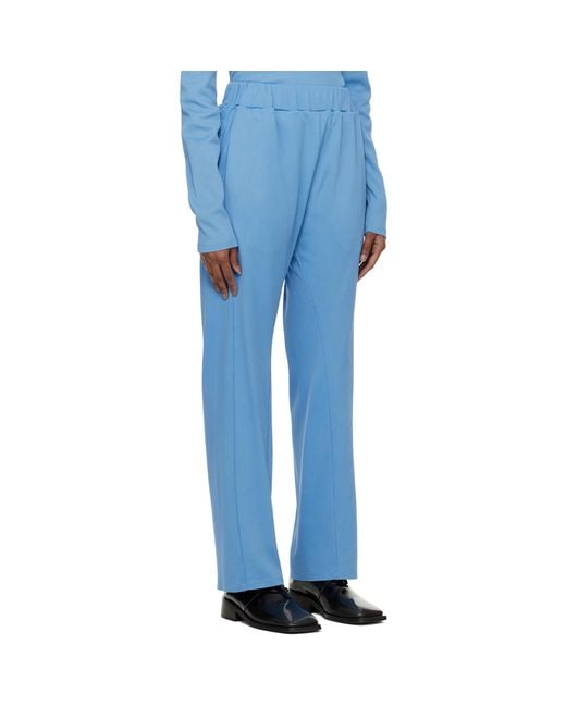 Bianca Saunders Blue Three-Pocket Lounge Pants