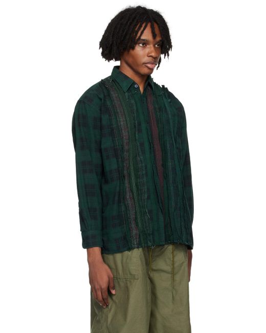 Needles Green Ribbon Shirt for men