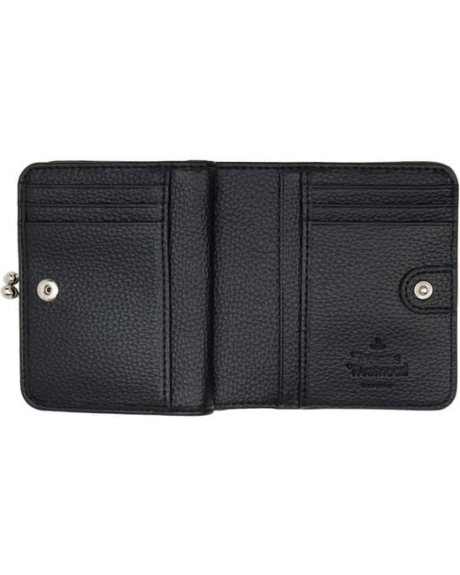 Vivienne Westwood Black Front Pocket Wallet for men