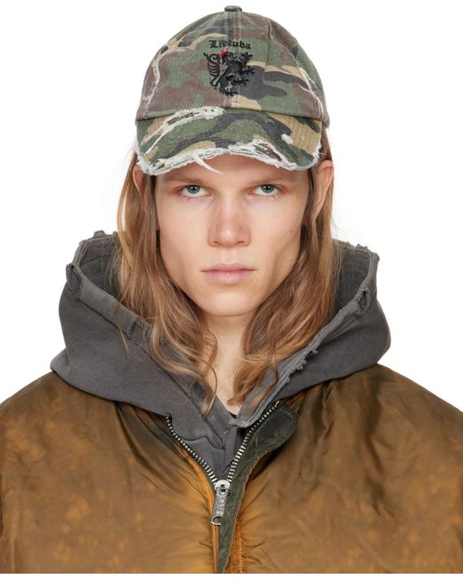ALEXANDER DIGENOVA Brown Khaki Lithuania Crest Cap for men
