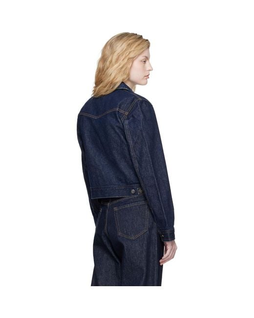 Khaite Blue Augustine Denim Jacket